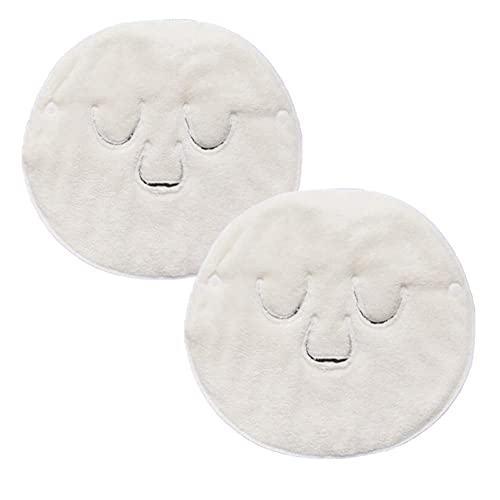 Angzhili 2 Pcs Hot Compress Face Towel Masks, Reusable Facial Steamer Towel for Hot Cold Skin care,Moisturizing Face Steamer, Beauty Facial Towel for Home and Beauty Salon - Image 1