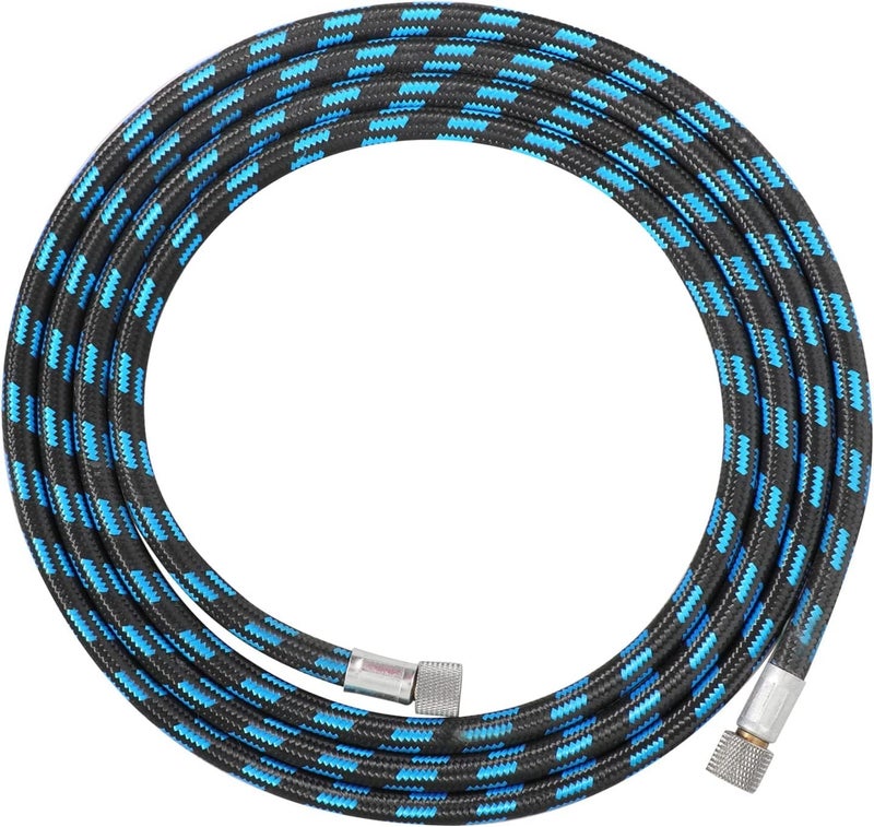 Elephant Airbrush Hose 6 Foot Nylon Braided Air Hose with 18 Size On Both End and Adapter 18 Male 14 Female for Most Airbrush Kit Assorted - Image 1