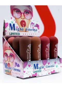 Might Cinema Velvety Matte Lipstick Collection - 12 Colors - 12 Pcs  - Image 3