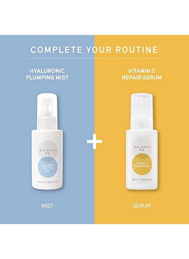 Balance Me - Hyaluronic Plumping Mist Face Toner Hydrate & Plump Dry Lacklustre Skin Cool Hot Flushes Calming Effect For All Skin Types 100% Natural Vegan & Crueltyfree 45Ml - Image 1