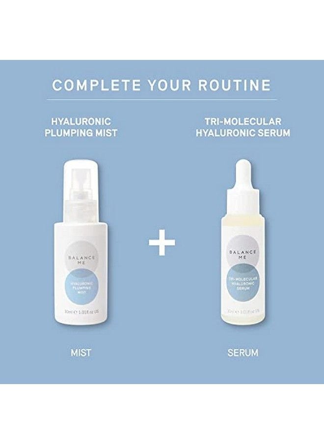 Balance Me - Hyaluronic Plumping Mist Face Toner Hydrate & Plump Dry Lacklustre Skin Cool Hot Flushes Calming Effect For All Skin Types 100% Natural Vegan & Crueltyfree 45Ml - Image 1