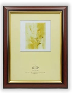 Decorhills DECORHILLS FRAMES & DECOR Rectangular Glass Photo with Wood, Wall Mount Display for 12x16 Inches Picture  - Image 1