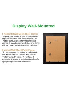 Decorhills DECORHILLS FRAMES & DECOR Rectangular Glass Photo with Wood, Wall Mount Display for 12x16 Inches Picture  - Image 3