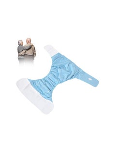 Adult Cloth Diaper Washable Diapers Elderly Cloth Diaper Waterproof Breathable Incontinence Pants Reusable Adjustabl Underwear Overnight Leakfree for Elderly Incontinence Care(Blue)