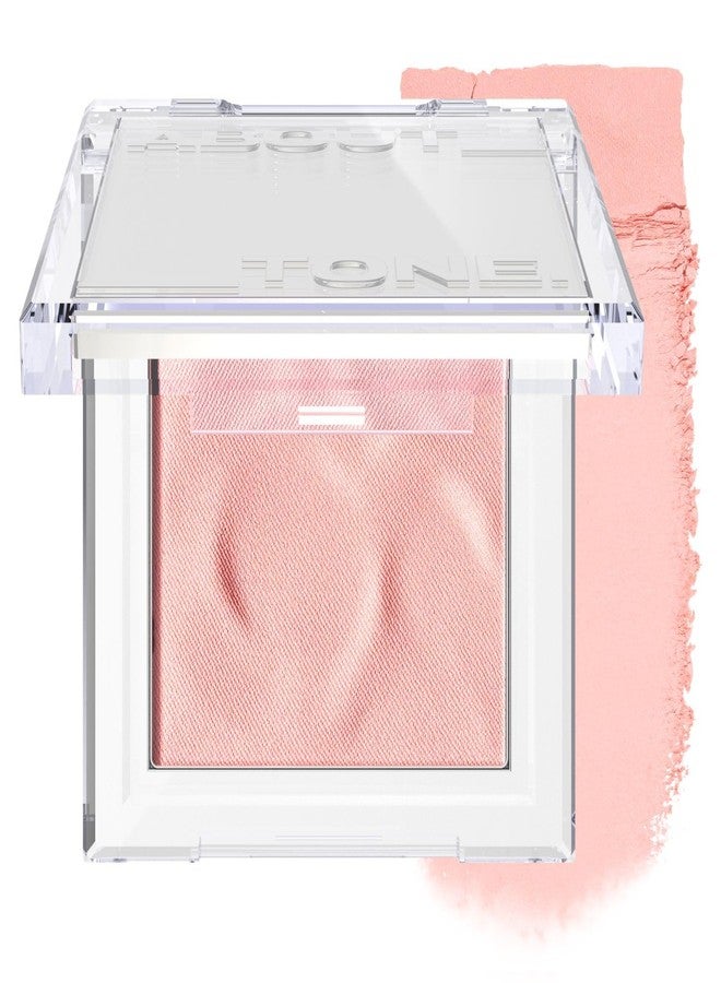 ABOUT TONE Fluffy Wear Blusher - Pressed Powder Cheek Blush with Airy and Soft Matte Blurring Finish Blendable & Buildable Natural Color Korean Makeup Vegan (09 DOLLISH MILKY CORAL) - Image 1