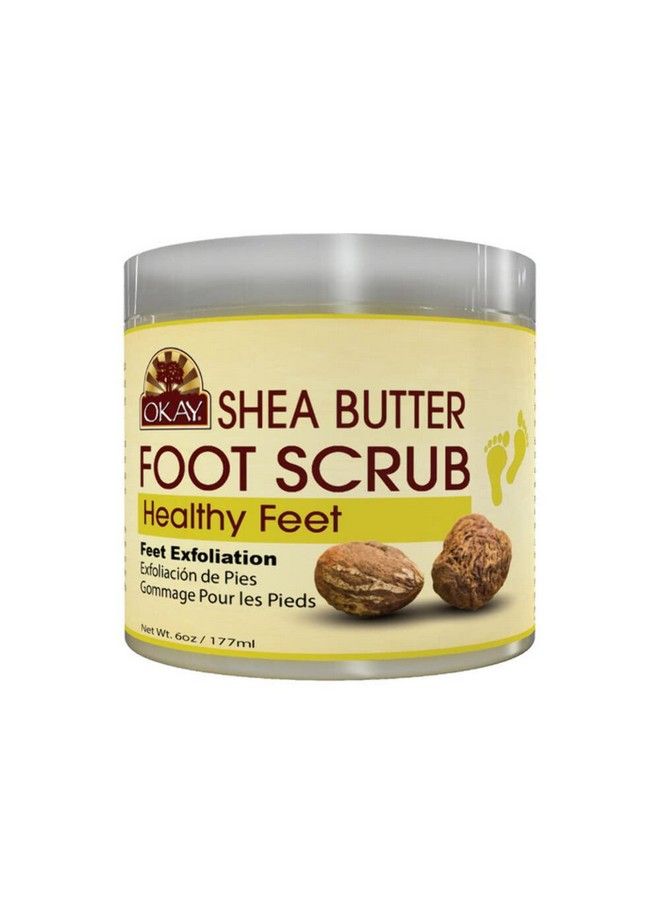 OKAY All Natural Shea Butter Foot Scrub 6 Ounce - Image 3