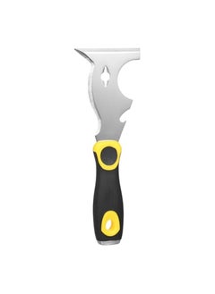 PROMASS 420 Stainless Steel Multifunctional Putty Shovel with Two-Color Anti-Slip Handle, Paint Scraper 10 in 1 Putty Knife Multi-Use Painters Tool, Taping Knife, Paint Scraper Tool with Hammer End  - Image 1