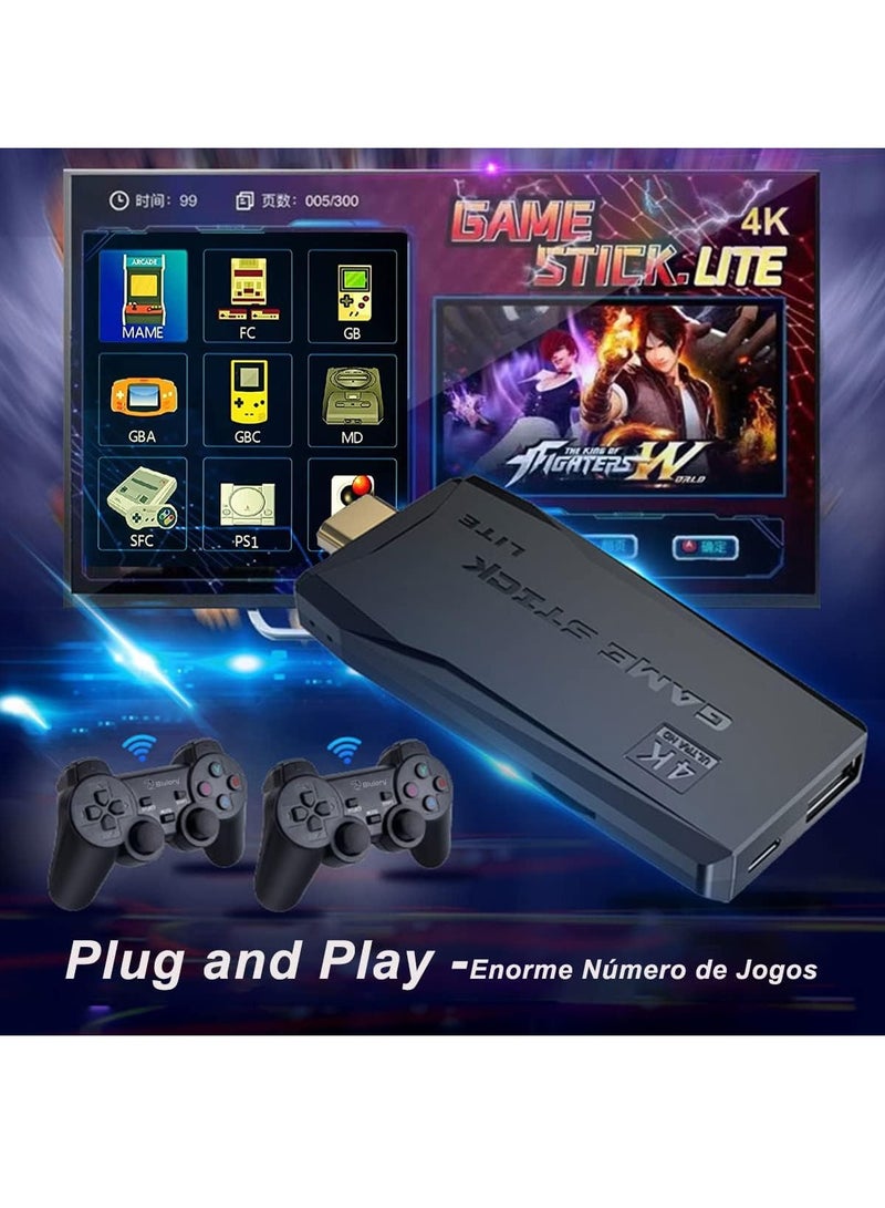 ELTRAZONE ELTERAZONE 4k smart video game tv stick,video game consoles,10,000 games 32/64gb retro classic gamin 2.4g wireless gamepads controller (64g,10000+ games) - Image 2
