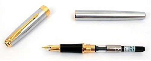 GOLD LEAF Neo Neo Gold Baoer Royal Touch 388 Silver Fountain Pen?Â�(Blue, Black) - Image 2
