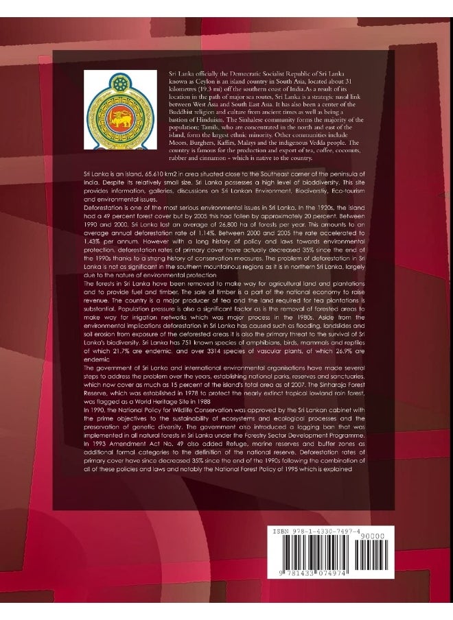Sri Lanka Ecology, Nature Protection Laws and Regulations Handbook Volume 1 Strategic Information and Basic Laws  - Image 2