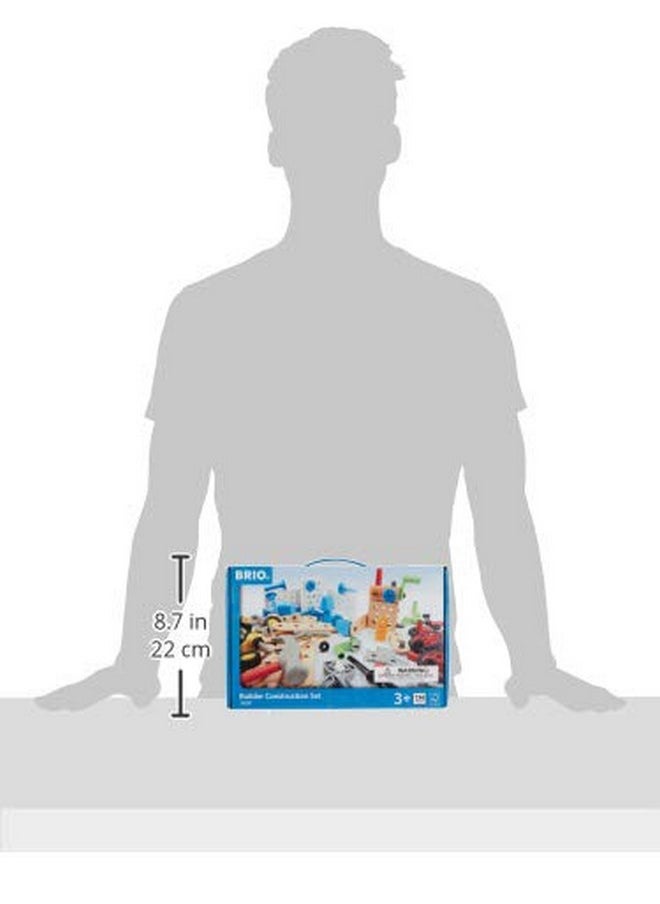 Brio BRIO Builder 34587 Construction Set - 136-Piece STEM Toy with Wood and Plastic for Kids | Enhances Creative Skills | Safety Tested | Age 3 and Up  - Image 3