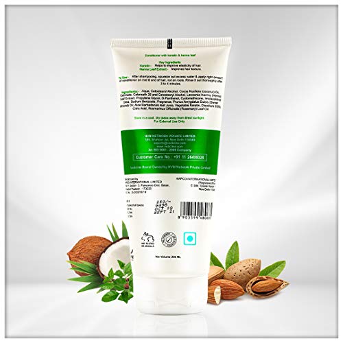 Vedic Line Vedicline Hair Masters Conditioner with Keratin and Henna Leaf Reduce Hair fall,Split ends And Frizzy Hair Gives Silky Smooth Hair, Sulphate & Paraben Free, 200ml - Image 3
