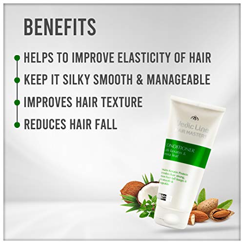 Vedic Line Vedicline Hair Masters Conditioner with Keratin and Henna Leaf Reduce Hair fall,Split ends And Frizzy Hair Gives Silky Smooth Hair, Sulphate & Paraben Free, 200ml - Image 5