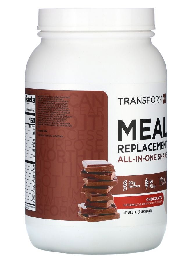 TransformHQ Meal Replacement All-In-One Shake Chocolate 2.4 lb 38 oz (1064 g) - Image 2