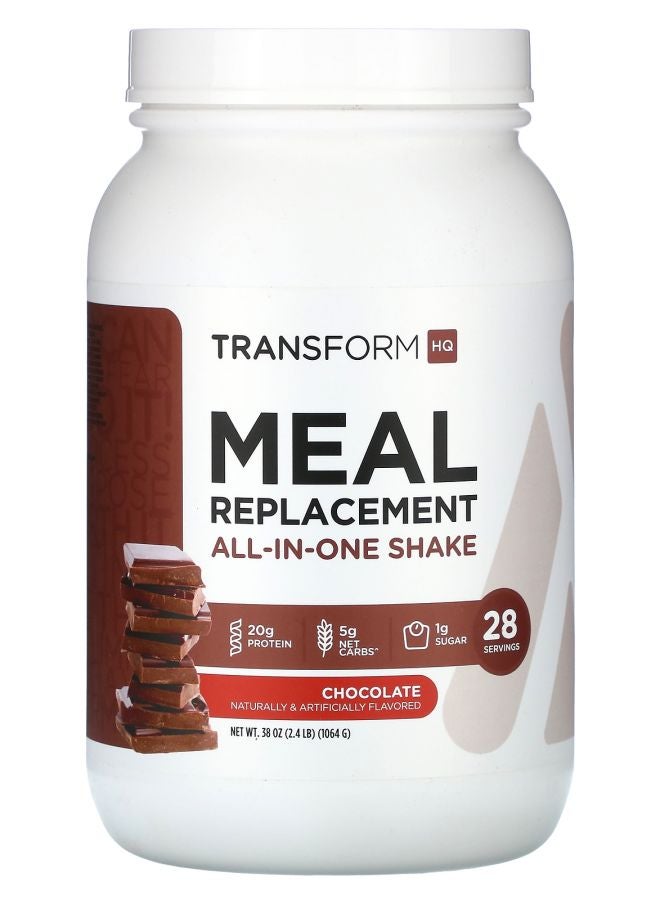 TransformHQ Meal Replacement All-In-One Shake Chocolate 2.4 lb 38 oz (1064 g) - Image 1