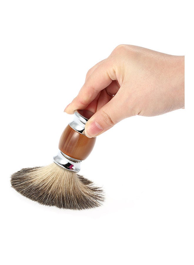 NIBEMINENT Shaving Razor Brush Wooden Handle Hair Multicolour - Image 2
