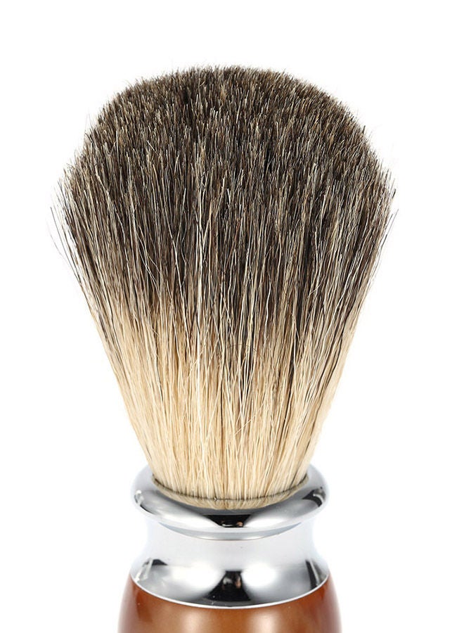 NIBEMINENT Shaving Razor Brush Wooden Handle Hair Multicolour - Image 3