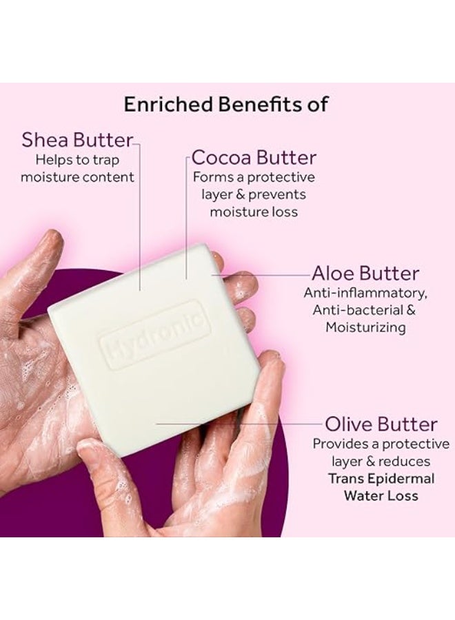 Hydronic Regaliz Hydronic Soap - Gentle Cleansing Bar for Dry and Sensitive Skin, Hydrating Formula for Daily Use, Suitable for All Skin Types | 100g (Pack of 5) - Image 4