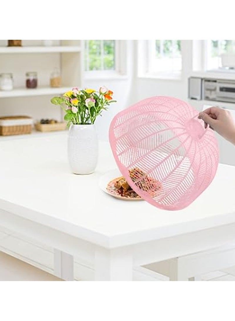 Food Net Cover, Eco-Friendly Premium Plastic Table Cover Meal cover Kitchen Fly-Proof Insect-Proof Dish Cover Round Cover Dish Cover Food Cover Blue Color 1pc - Image 4