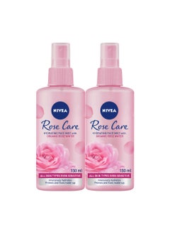 Nivea Face Mist Hydrating Rose Care With Organic Rose Water All Skin Types Pack of 2  - Image 1