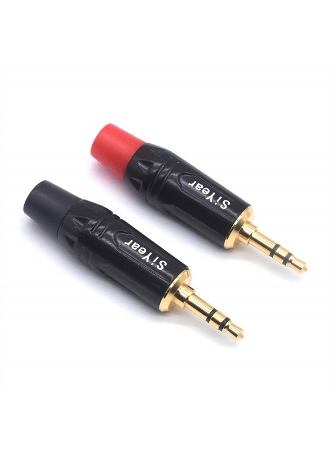 SiYear 3-Pole 3.5mm Stereo Headphone Jack Male Plug Repair Replacement Solder Adapter, 3.5mm (1/8inch ) Solder Type DIY Audio Cable Connector(2PACK) - Image 2