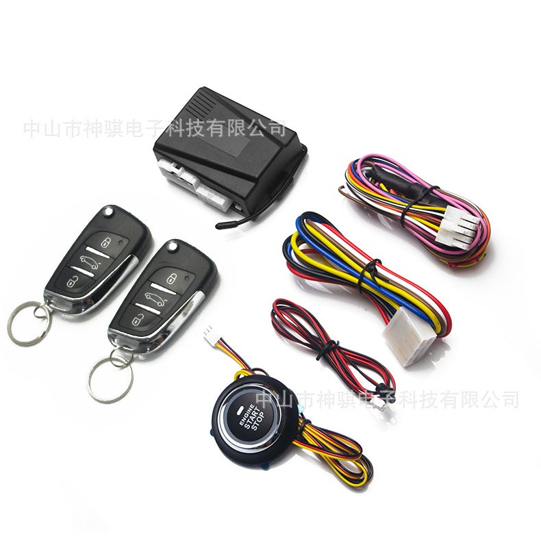 12V Car Modification One-Button Start Mobile Phone Bluetooth App Remote Control Car Remote Start One-Way Anti-Theft Alarm - Image 1