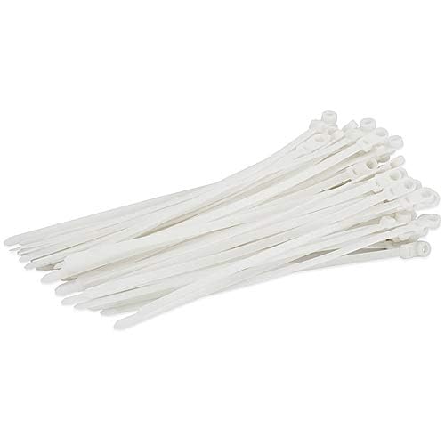 SCHOFIC Cable Zip Ties Heavy Duty 368 MM [SIZE 14.5 INCH], Ultra Strong Plastic [POLYAMIDE] Wire Ties with 49 Pounds Tensile Strength, Nylon Tie Wraps with 4.8 MM Width (300, WHITE) - Image 3