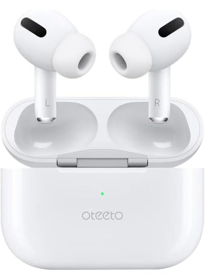 Oteeto Ot'5 True Wireless Earbuds with Charging Case & LED Display – White - Image 4