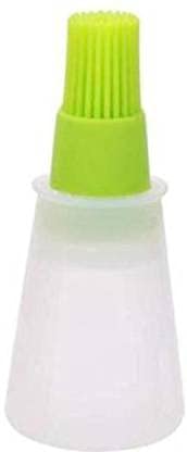 Lexazo Silicon Oil Bottle Brush Liquid Oil Basting BBQ Pen Cake Butter Bread Pastry Brush Grill Oil Bottle Brushes Baking Tool Safe Kitchen Tool Multicolor Pack of 1 - Image 2