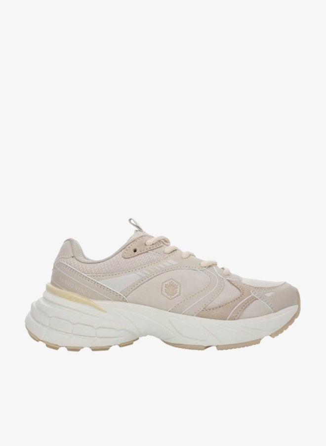 LUMBERJACK Women’s Fashion Chunky Sneaker Beige – Casual Street Style Comfort Shoe - Image 1
