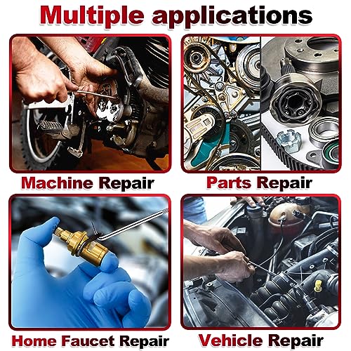 KEZE 11Pcs Carbon Steel Precision Pick & Hook Set with Scraper and Magnetic Telescoping Tool Kit for Remove Automotive Electronics Maintenance Hoses Gasket Hand Pick Up Tools - Image 5