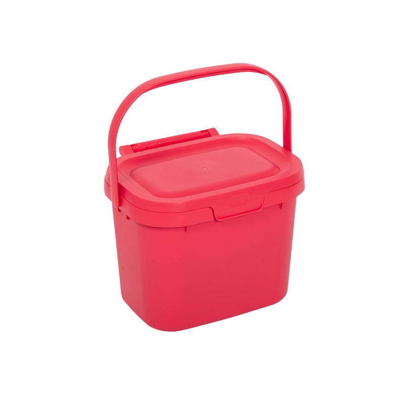 Addis Everyday Kitchen Food Waste Compost Caddy Bin 45 Litre Pomegranate 518694