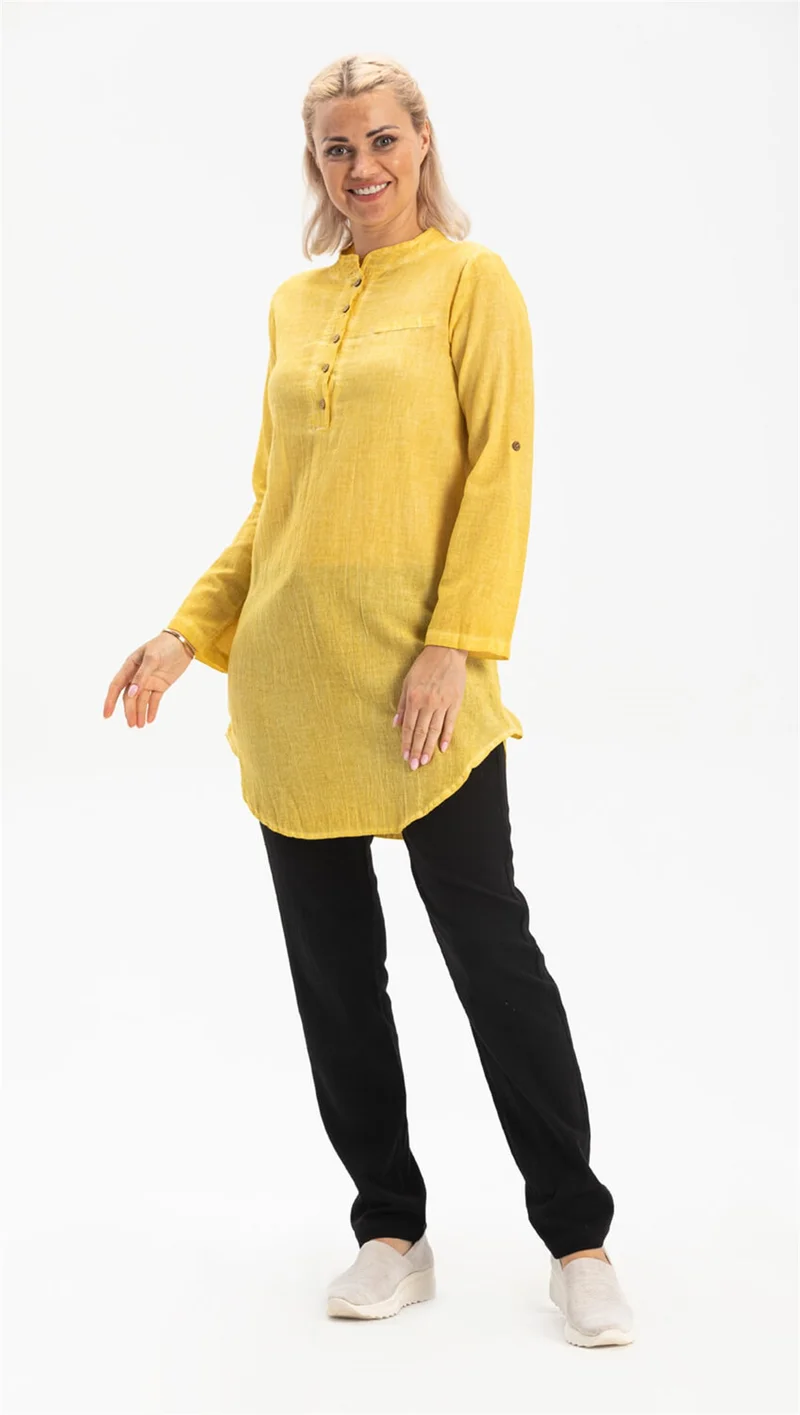اليش شيل بيزي Acacia Sile Cloth Tunic Yellow Yellow