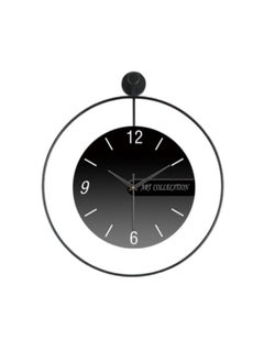 Modern Wall Clock, Large Simple Wall Decor Metal Frame Silent Non-Ticking Clock, 24in, Black - pzsku/Z9E520FDC35C123495CB4Z/45/_/1734069651/e8b16a50-3523-4515-b594-fa8a6f57c411