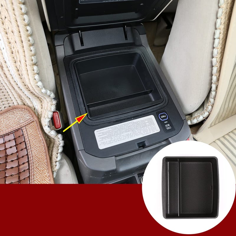 CHEAYAR Armrest Storage Box Phone Holder Center Console Organizer Container Tray for Toyota Land Cruiser Prado LC150 FJ150 Car Accessories 2020 2019 2018 2017 2016 20152004 0420 with Refrigerator