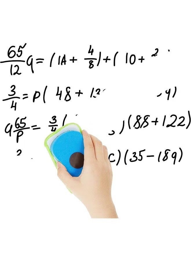 YJ 2-Piece Magnetic Chalkboard Eraser, Microfiber Dustless Chalk Eraser, Multipurpose Cleaning Duster Washable Reusable Eraser for Chalk Home Classroom Office - Image 5