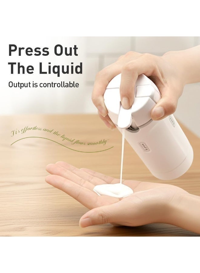 MUMO 4-in-1 Leakproof Travel Dispenser Set,4 Pack 30ml Refillable Toiletry Bottles with Rotatable Case, T for Gym Camping Business - Image 3
