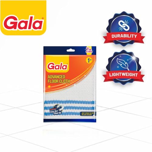 Gala Microfiber Advance Floor Cleaning Cloth(Pocha) for Mopping - White, Pack of 2 (163054) - Image 4