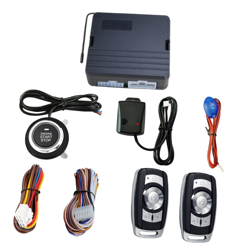 12V Car Alarm System With Remote Start Stop Push Button Ignition Anti Theft - Image 2