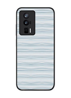 Stylizedd Rugged Black edge case for Xiaomi Poco F5 Pro 5G / Xiaomi Redmi K60 / Xiaomi Redmi K60 Pro Slim fit Soft Case Flexible Rubber Edges Anti Drop TPU Gel Thin Cover - Shaky Lines  - Image 1