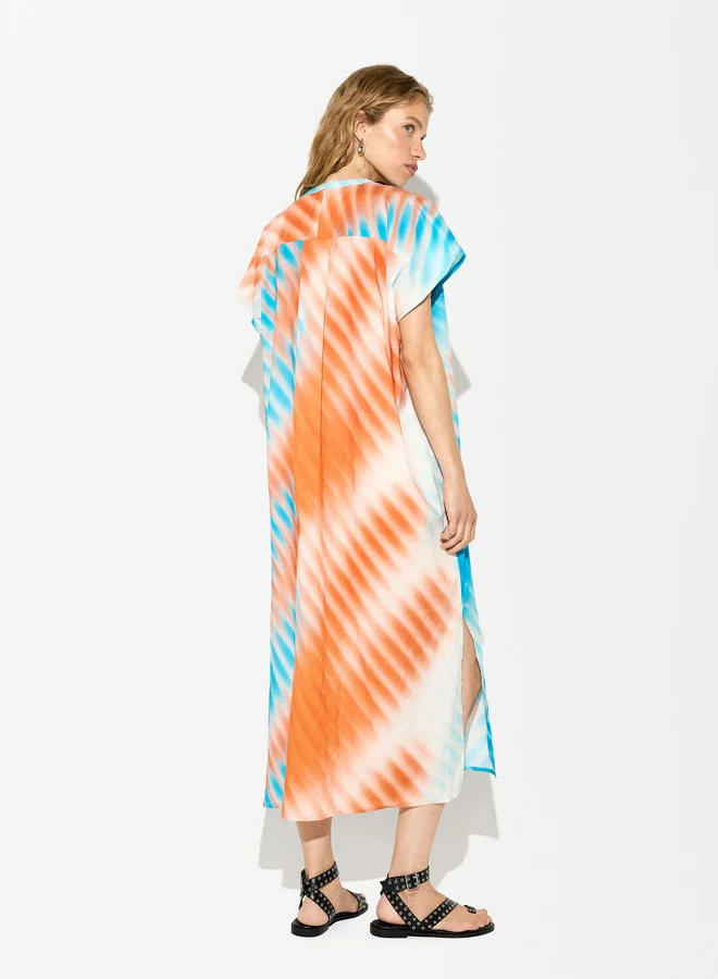 PARFOIS Tie-Dye Midi Dress