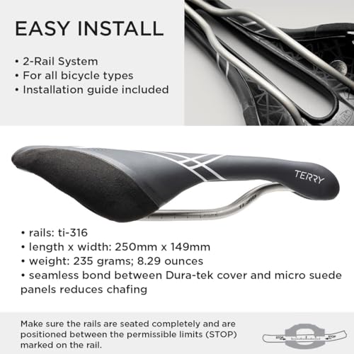 Terry Corta Performance Bike Saddle - New Women's- Perfect Combination of Latest Technology, Comfort, and Performance - Image 5