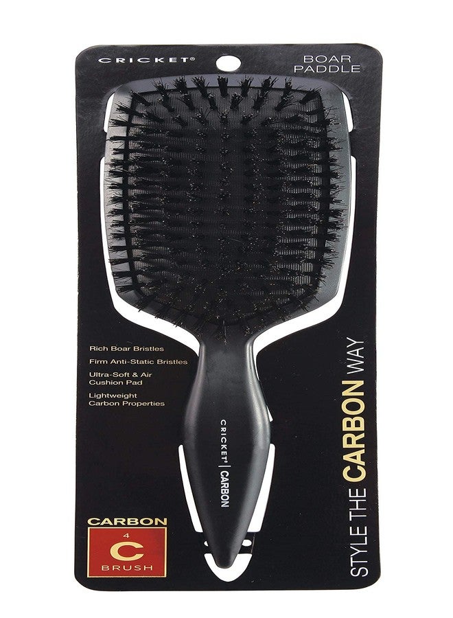 Cricket Carbon Boar Bristle Paddle Hair Brush for Blow Drying and Styling, Large Wide Boar Bristle Hair Brush for Women, Men & Stylists - Long Short Thick Thin Curly Straight Wavy All Types - Image 4
