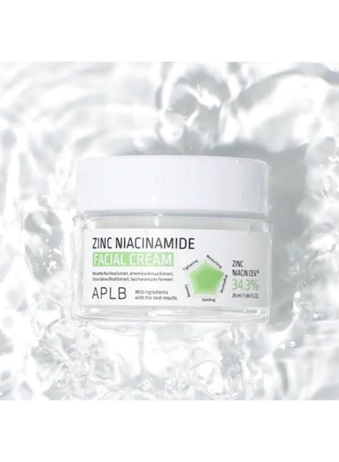 APLB Zinc Niacinamide Facial Cream, 1.86 fl oz (55 ml) - Image 2