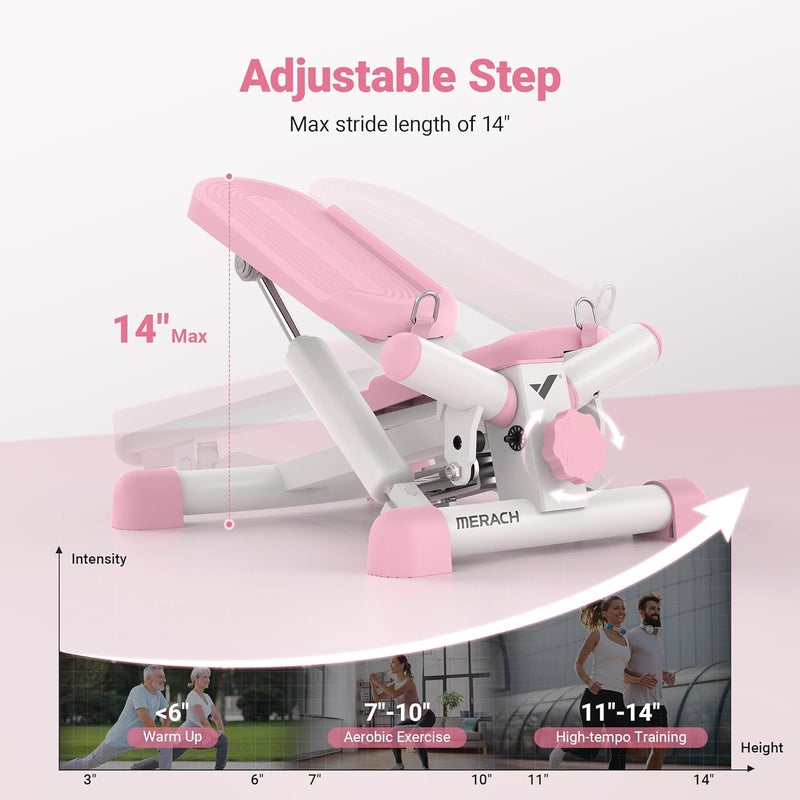 Merach Stepper Exercise & Fitness equipment, Twist Stair Stepper for Home 150KG Capacity Workout - Image 4