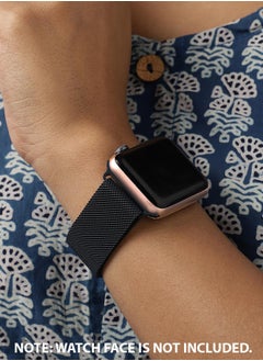 Haute Sauce Solid Casual Mesh Strap Alloy Apple Watch Strap | 42mm/44mm/45mm  - Image 2