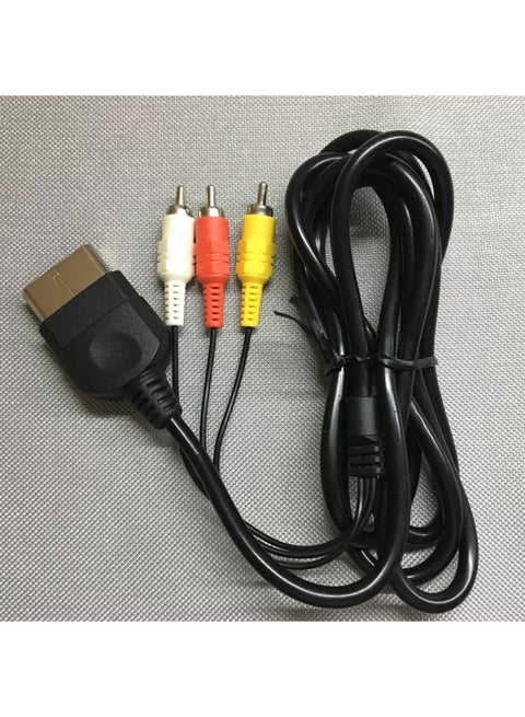 XBOX Generation Old 24p Audio And Video AV Line XBOX Game Console Connected To LCD TV Three-color Line Thick Round Line-Line Length:1.8 M