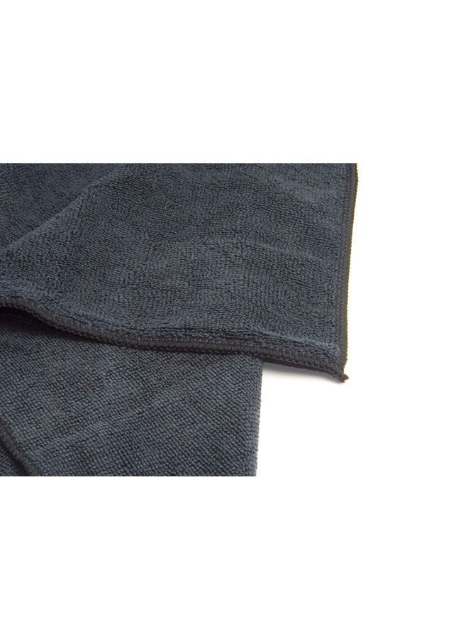 Fromm Softees Microfiber Salon Hair Towels - Fast Drying Towel for Hair, Hands, Face – Use at Home, Salon, Spa, Barber – 16" x 29" - Extra Durable and Absorbent - Black, 45006, 10 Count (Pack of 1) - Image 5