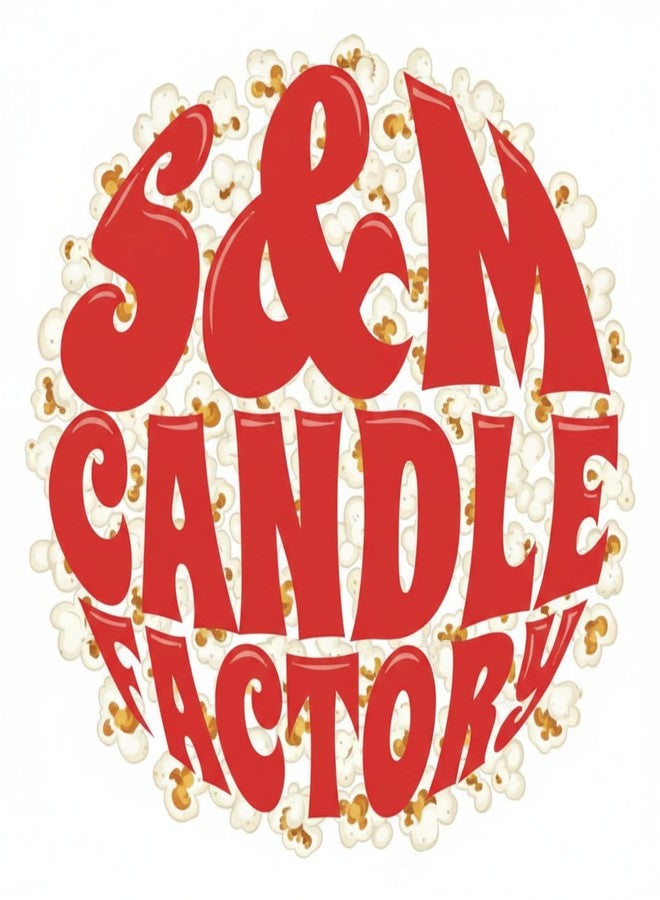 S&M Candle Factory شمعة الفشار بالزبدة ~ شمعة فاخرة مصنوعة من فول الصويا الطبيعي 100% ~ شمعة ليلة مشاهدة الأفلام ~ معطرة للغاية (برطمان ماسون 14 أونصة) - Image 3