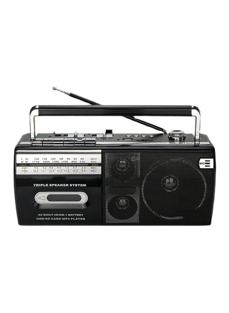 ASIV Bluetooth Radio Cassette Player - Cassette to USB/SD Converter Multi-band FM/AM/SW Radio with Hi-Fi Speaker for Home/Garden/Travel Portable Nostalgic Gift - Image 5
